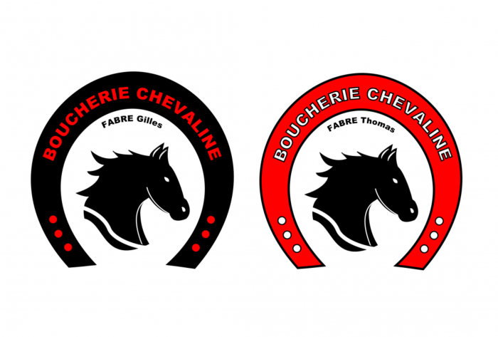 Création de logo pour deux boucheries chevaline - Gilles Fabre et Thomas Fabre - création graphique - identité visuelle - Béziers - Hérault